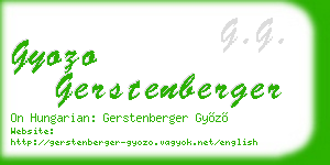 gyozo gerstenberger business card